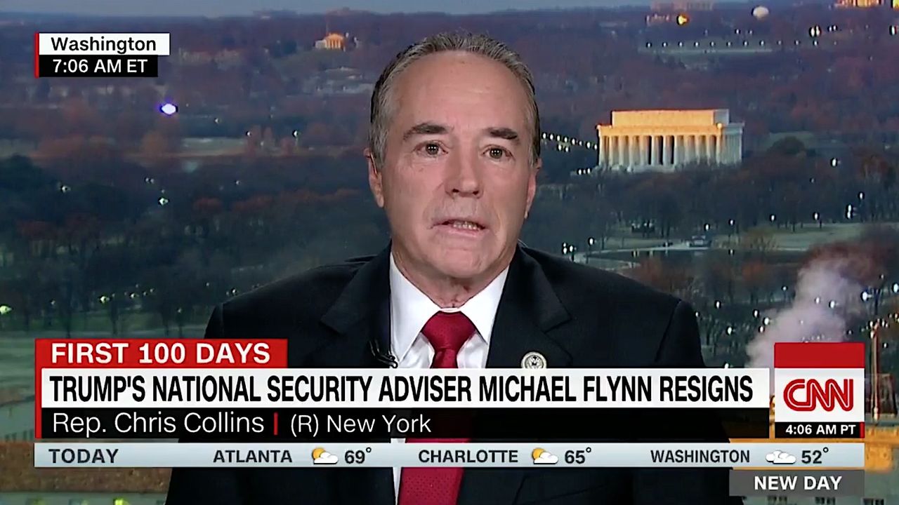 Rep. Chris Collins on GOP silence over Michael Flynn&amp;#039;s resignation