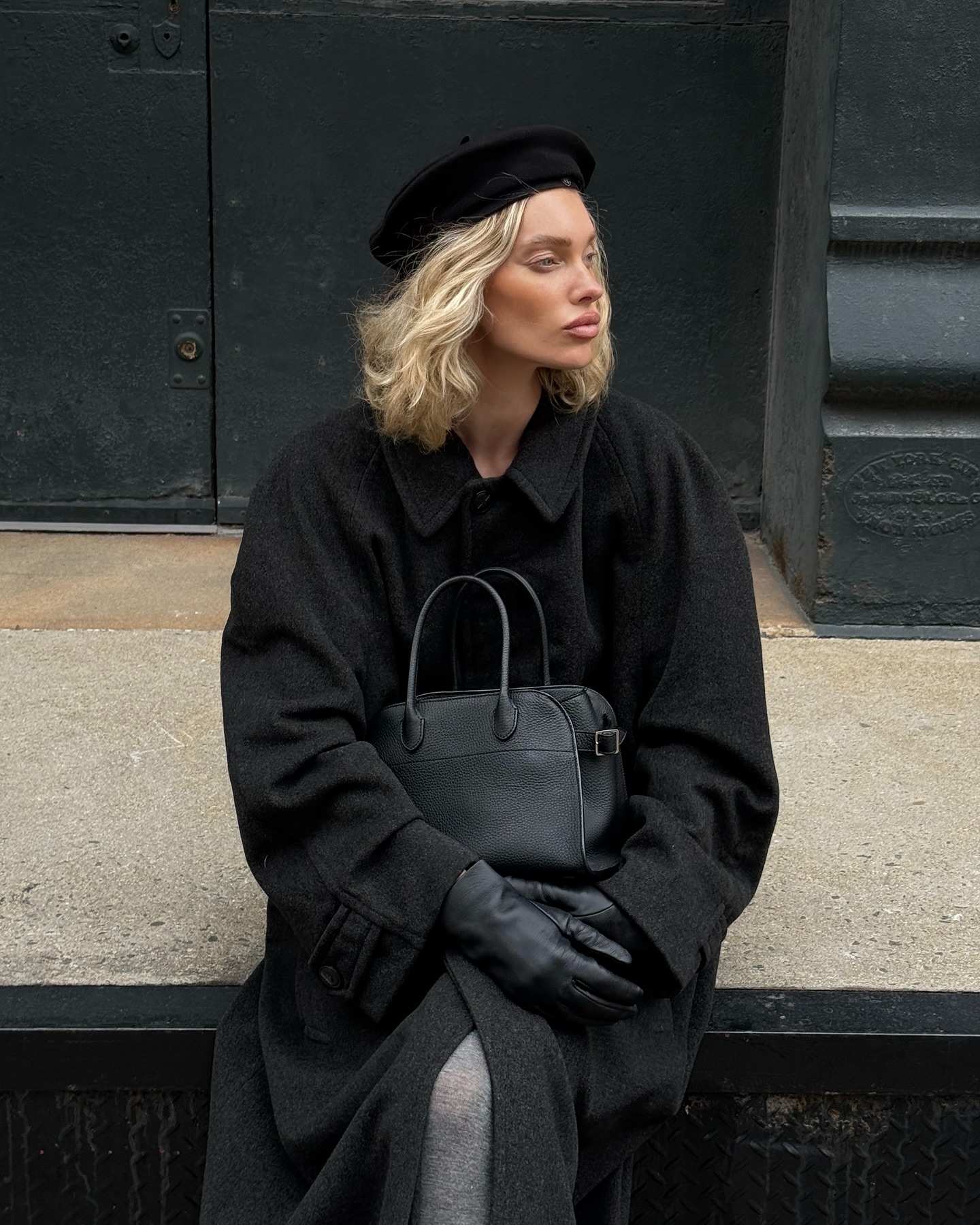 Elsa Hosk with curly bob