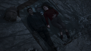 Will and Lyra lying down in His Dark Materials Season 3
