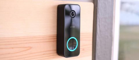 Wyze Video Doorbell v2 shown on wall