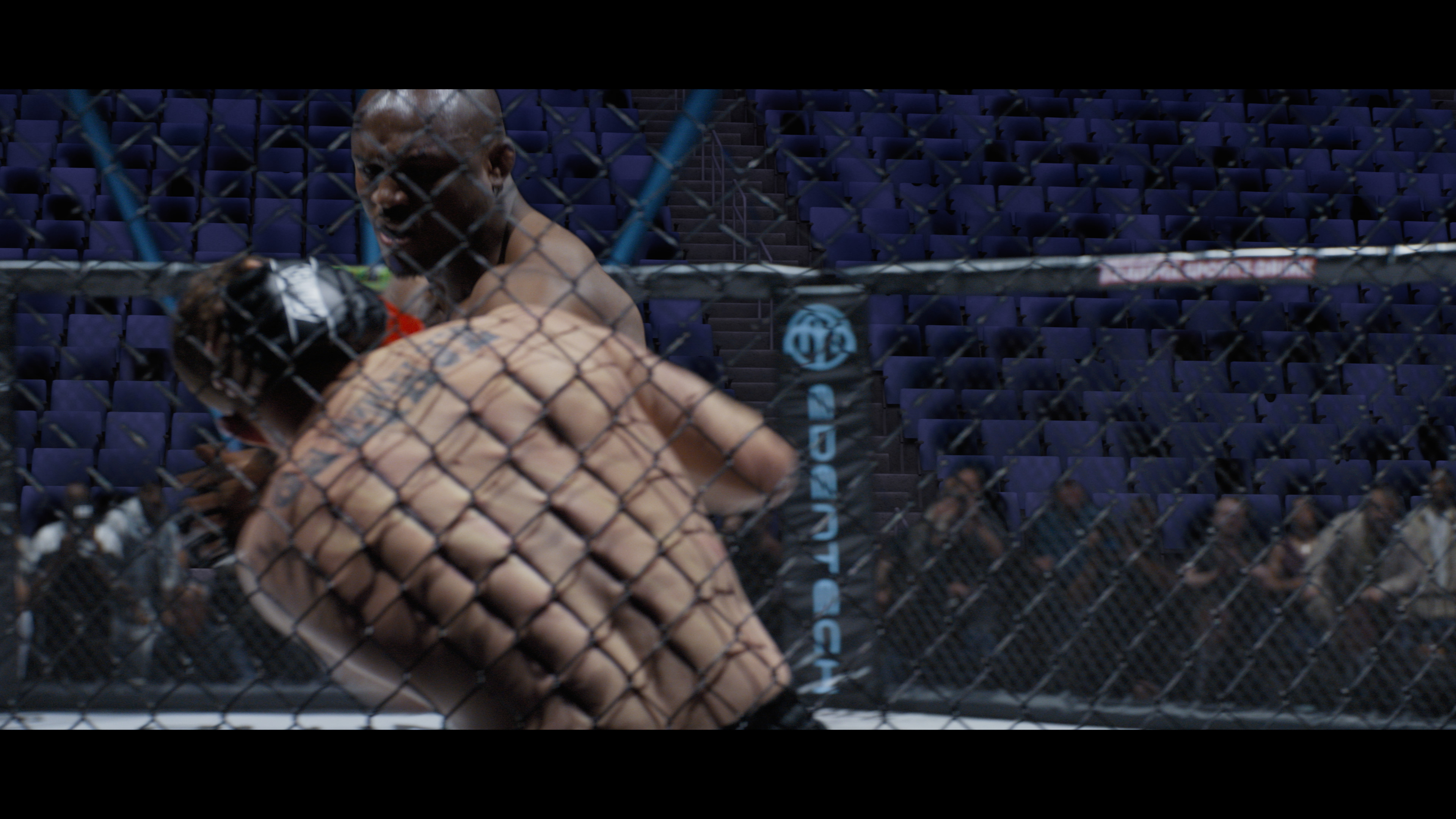 The Naked Gun VFX; a rendered crowd scene