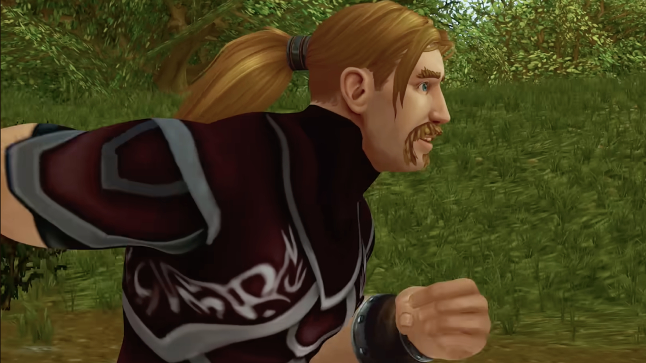 Ibelin running in the game World of Warcraft