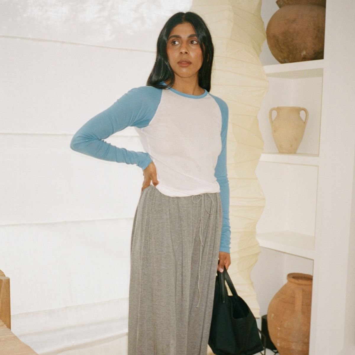 Baseball raglan tees worn by Monikh, Zoe Kravitz, Marylyn