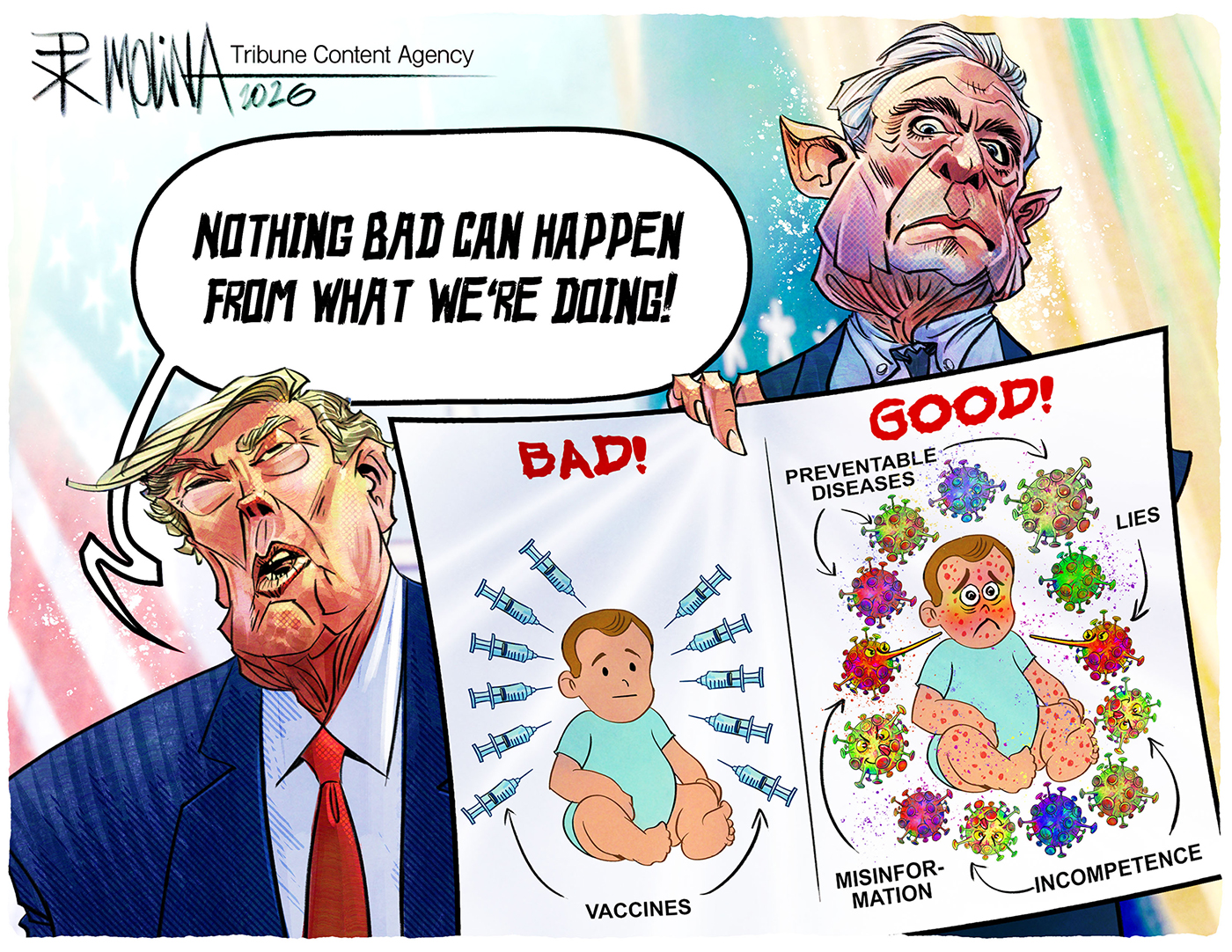 Political cartoon