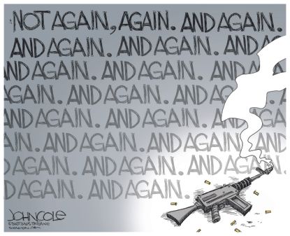 Political cartoon US Santa Fe school shooting
