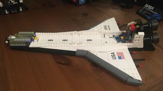 Lego NASA Space Shuttle Discovery - build in progress