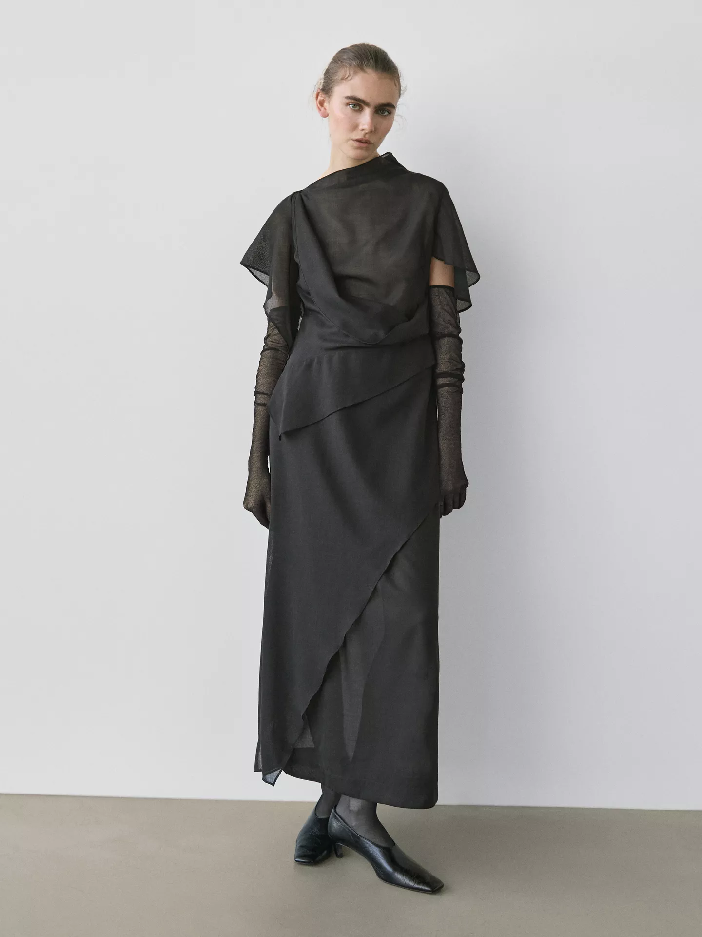 Massimo Dutti, Midi Dress With Hood Detail - Studio