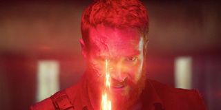 Josh Lawson as Kano shooting a laser out of his eye.