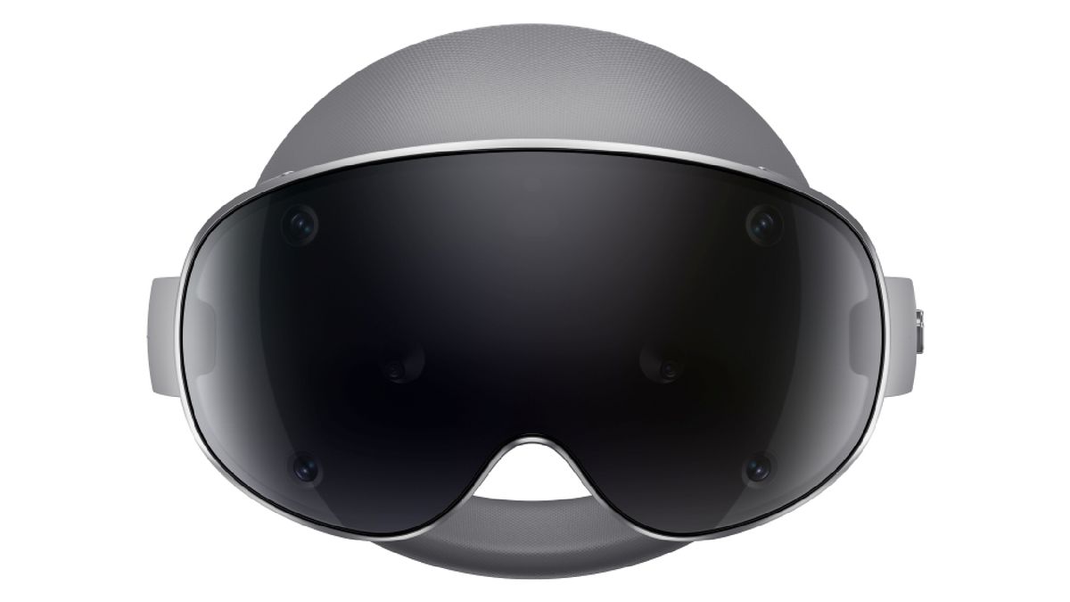 The Samsung Galaxy XR headset, shot from various angles