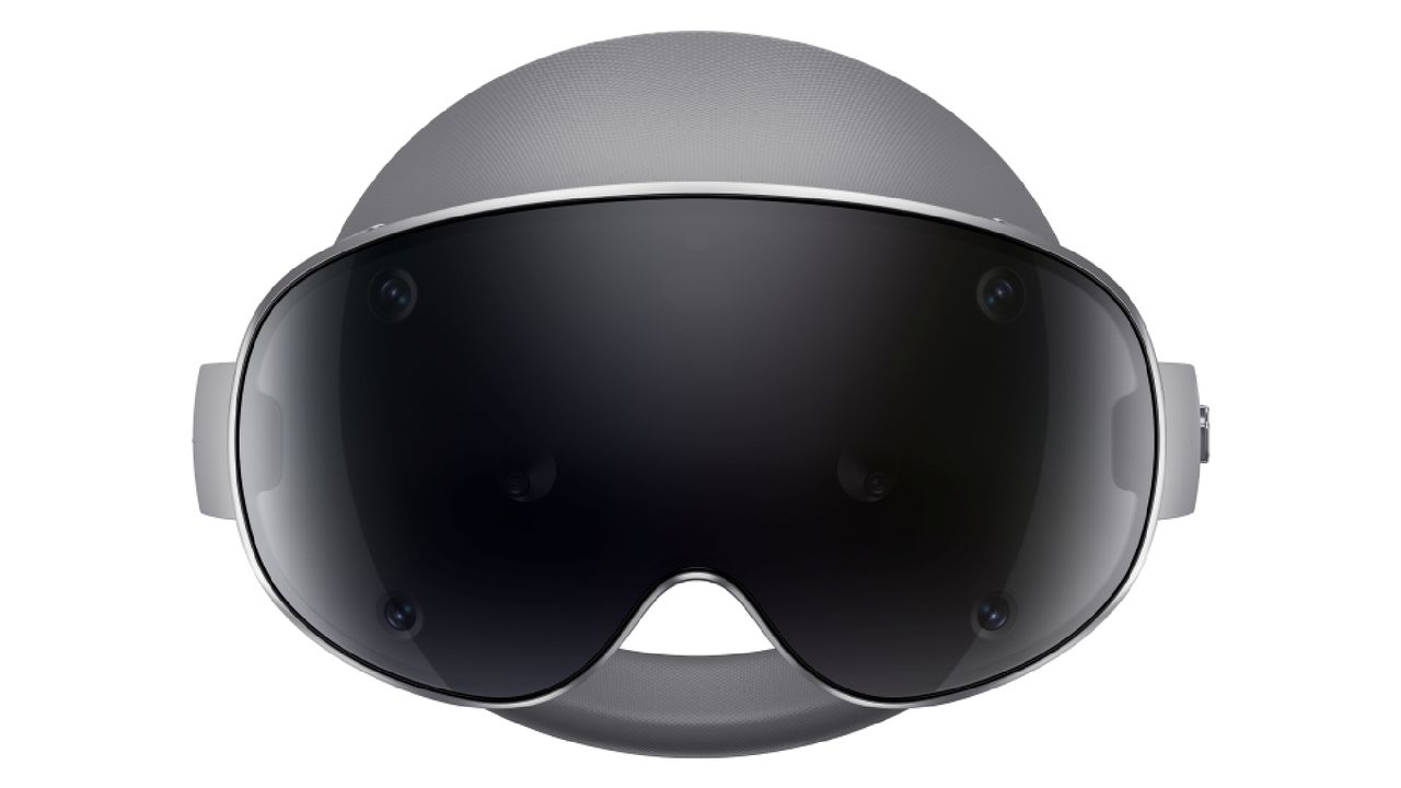 The Samsung Galaxy XR headset, shot from various angles