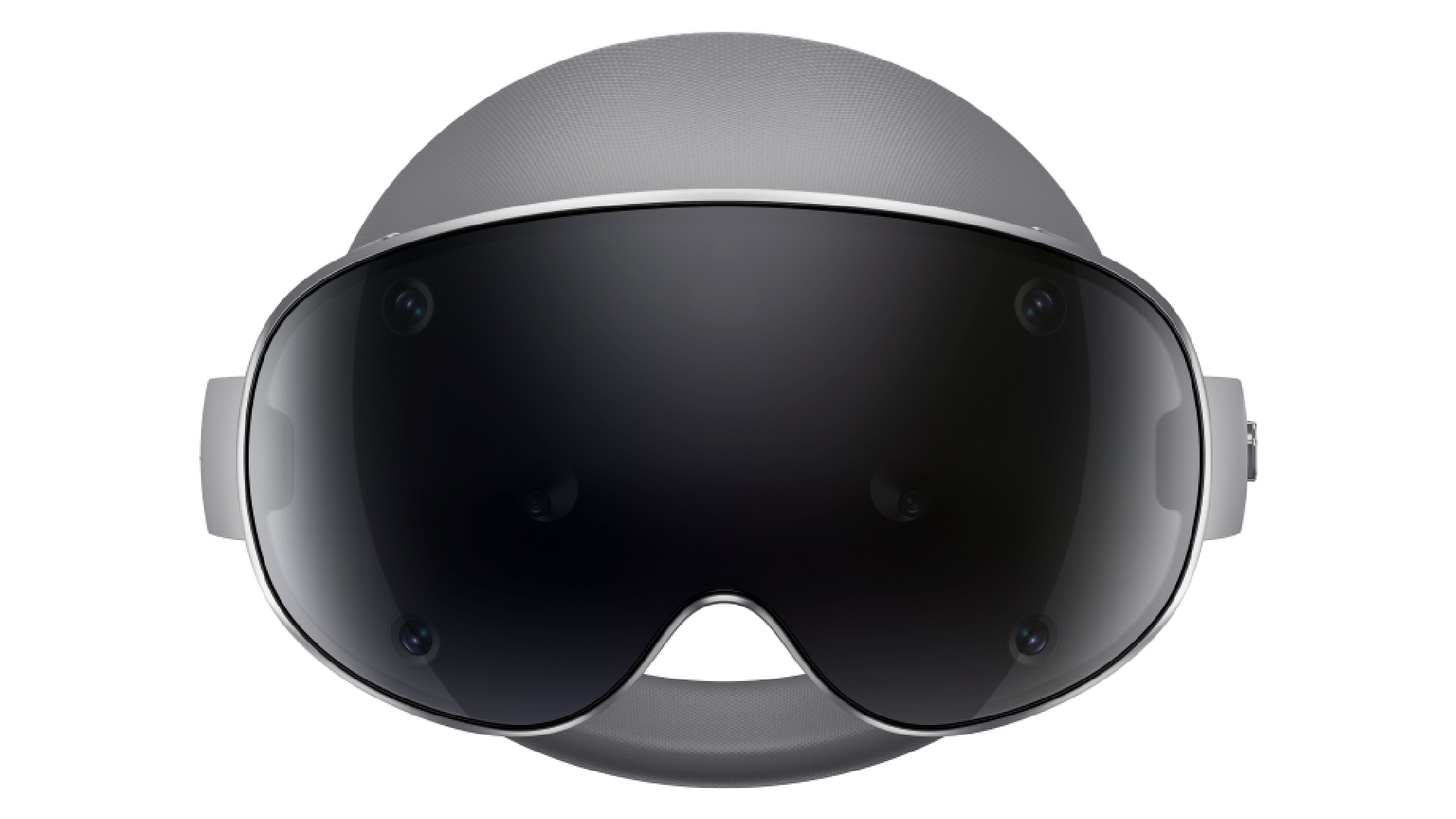 The Samsung Galaxy XR headset, shot from various angles