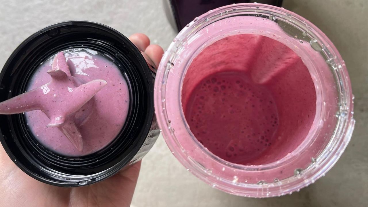 Protein shake made in the Tefal Blend Up Bullet Blender