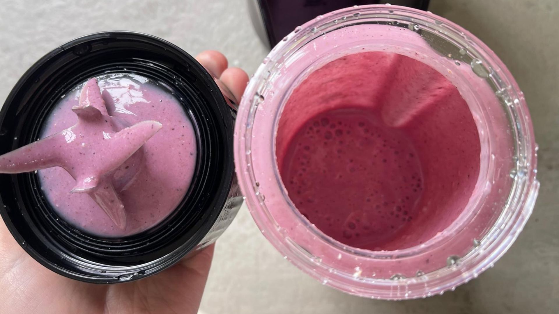 Protein shake made in the Tefal Blend Up Bullet Blender