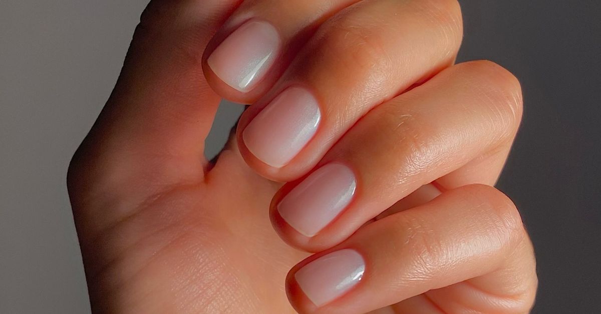 Not Chrome, Not Glitter—Aqua Glazed Nails Is the Trend to Try This August