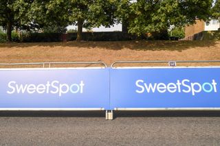 SweetSpot logo on an advertising board