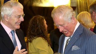 Prince Charles, Prince of Wales (R) shares a joke with former Prime Minister John Major as they attend the annual Commonwealth Day reception at Marlborough House on March 11, 2019 in London, England. The Commonwealth represents 53 countries and almost 2.4 billion people and 2019 marks the 70th anniversary of the modern Commonwealth, enabling cooperation towards social, political and economic development.