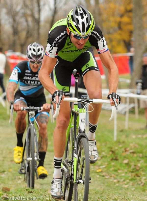 Ryan Trebon (Cannondale) fighting for second place