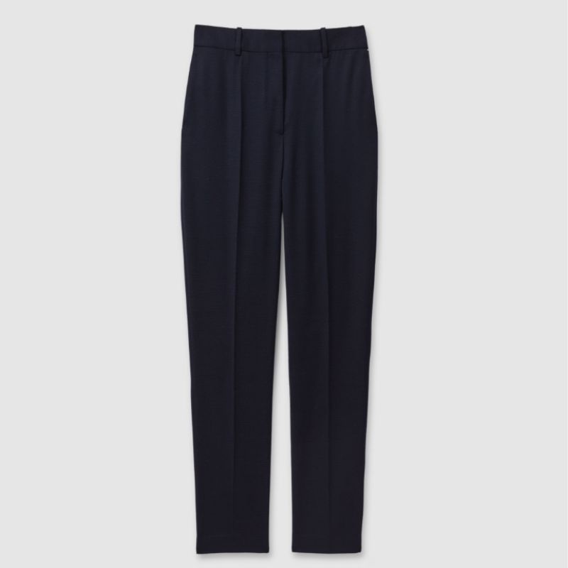 navy tailored trousers