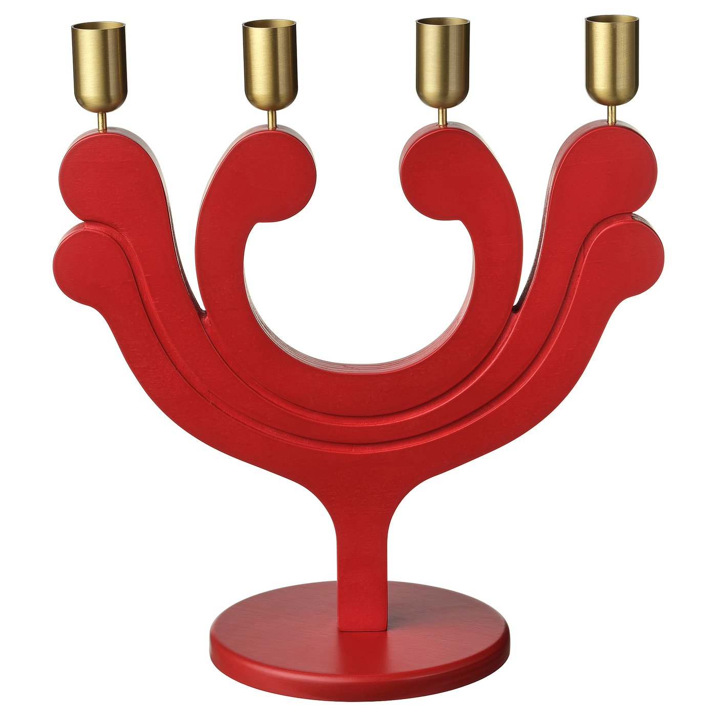 Vinterfint Candlestick - for 4 Candles Red 11 &quot;