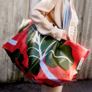 Ikea Marimekko collection bag with flowers