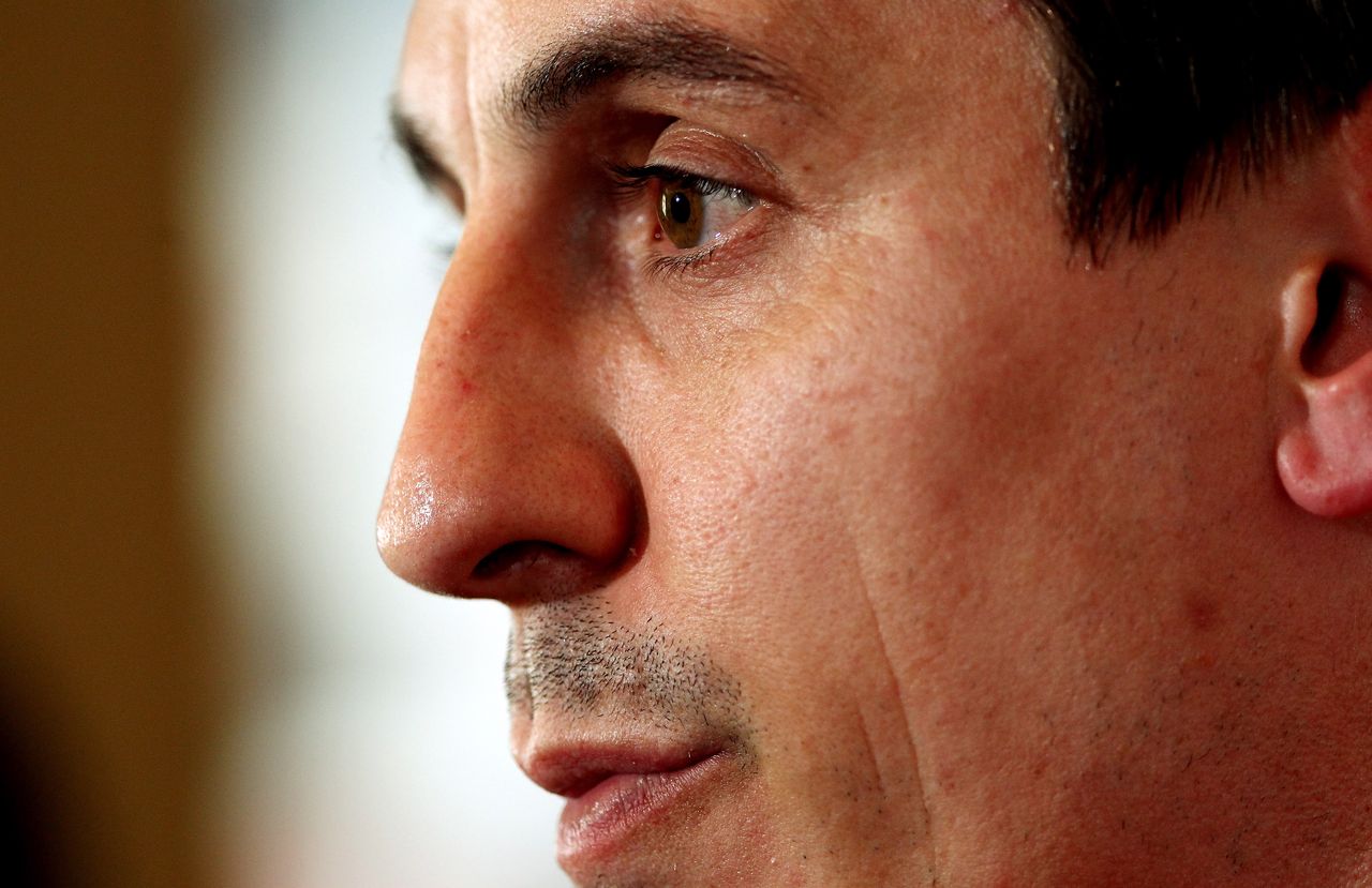 Gary Neville pictured in 2012