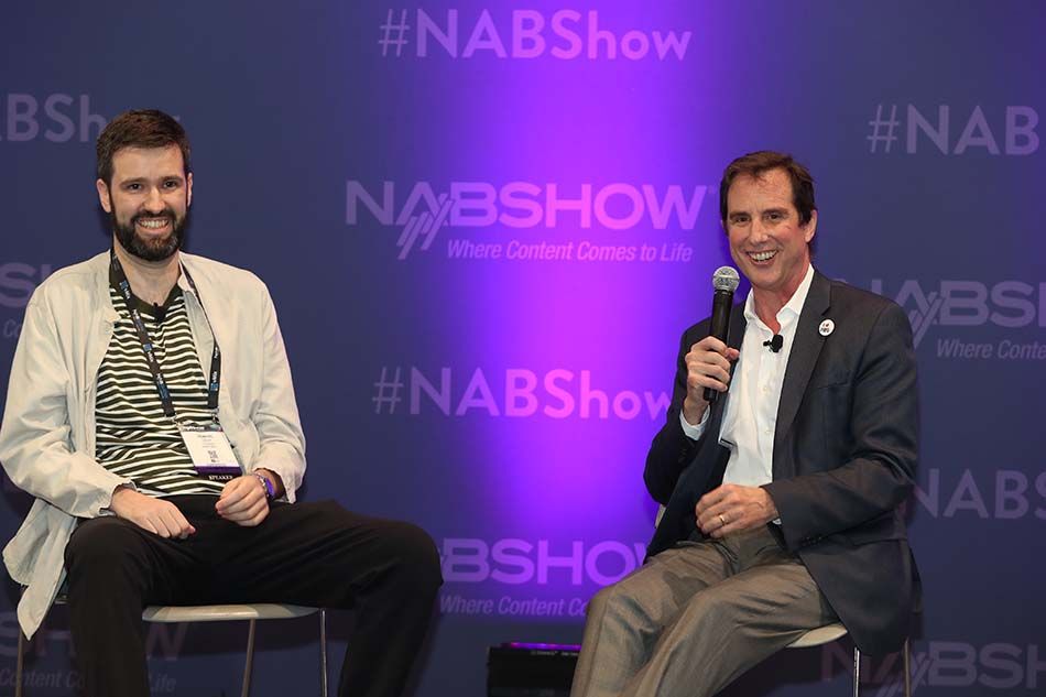 Wavetable Founder Howard Gray (left) and PBS Chief Digital and Marketing Officer Ira Rubenstein talked about public TV&#039;s streaming strategy at a 2022 NAB Show session. 