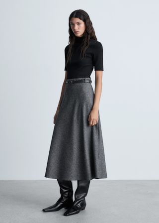 Combined Turtleneck Dress - Women | Mango Usa