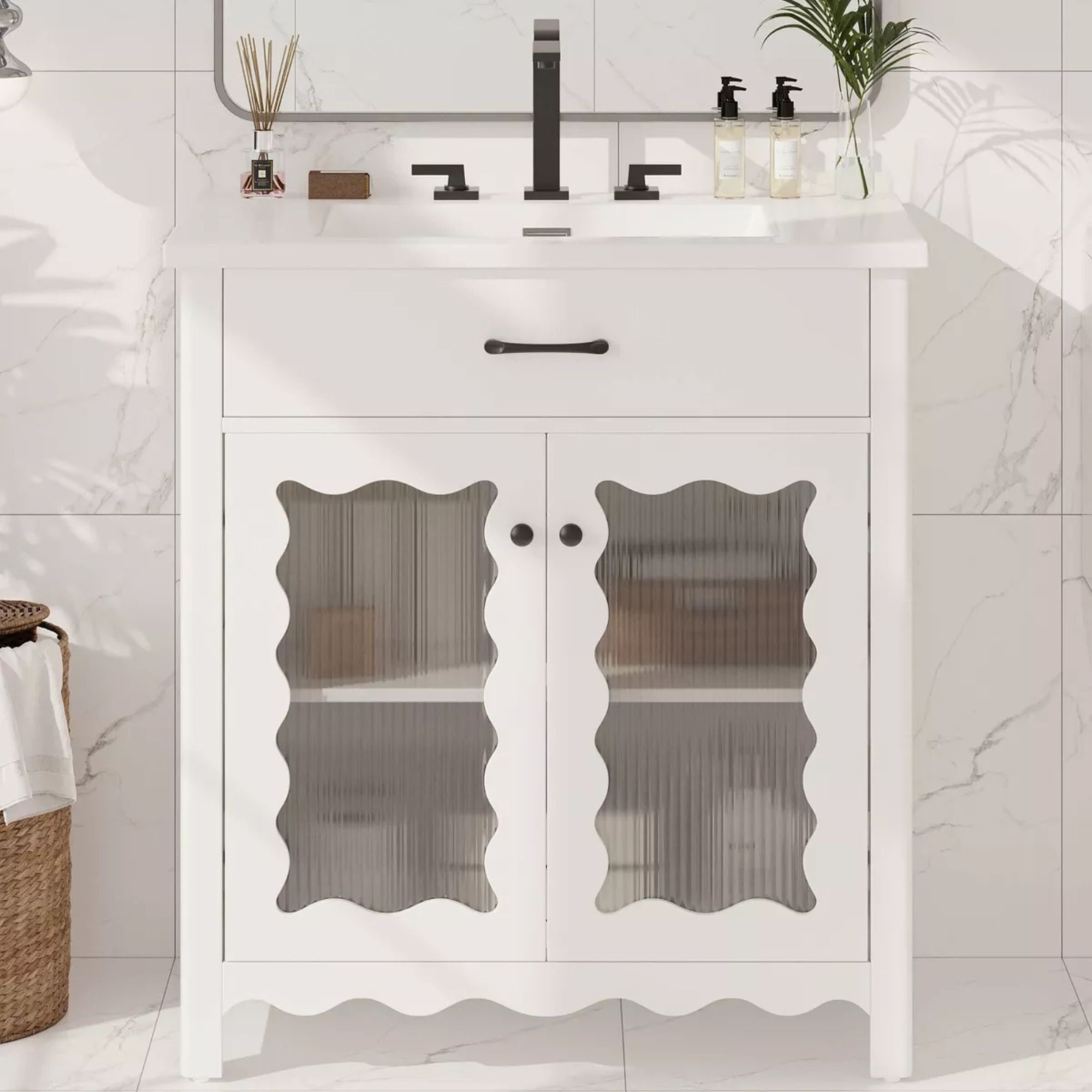 White Bathroom Vanity