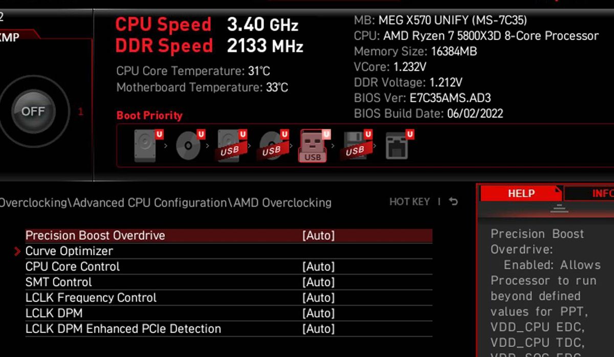MSI X570 Beta BIOS Enables Ryzen 7 5800X3D Tweaking | Tom's Hardware