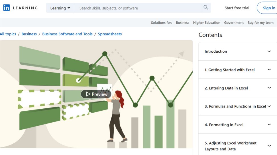 LinkedIn Learning website screenshot (May 2025)