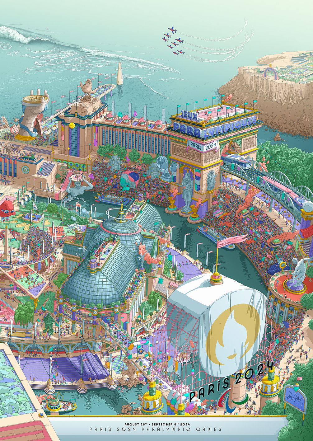 Paris 2024 poster Paralympic