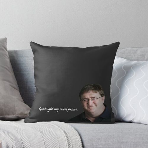 Gabe Newell Sweet Prince pillow