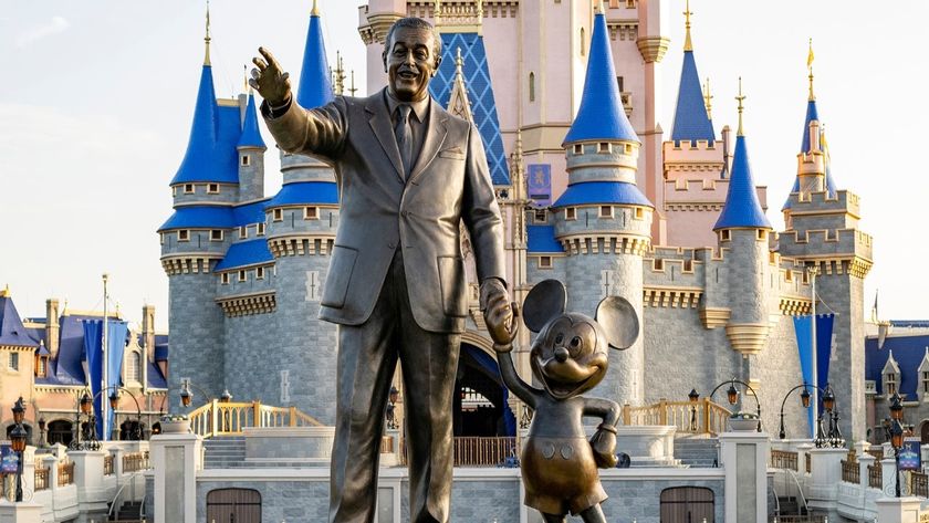 Debuting in 1995, the “Partners Statue” is a sculpture of Walt Disney and Mickey Mouse located in front of Cinderella Castle in the Magic Kingdom Park at Walt Disney World Resort in Lake Buena Vista, Fla. (Matt Stroshane, Photographer)