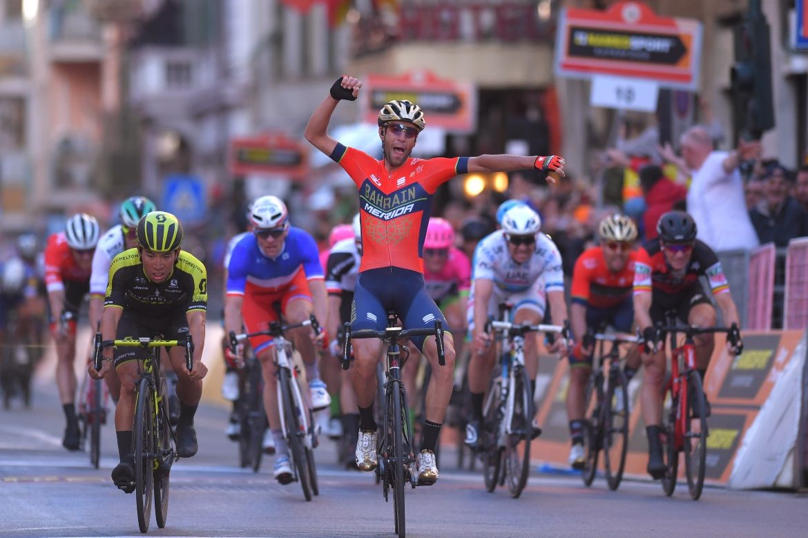 Vincenzo Nibali (Bahrain-Merida) wins the 2018 Milan-San Remo