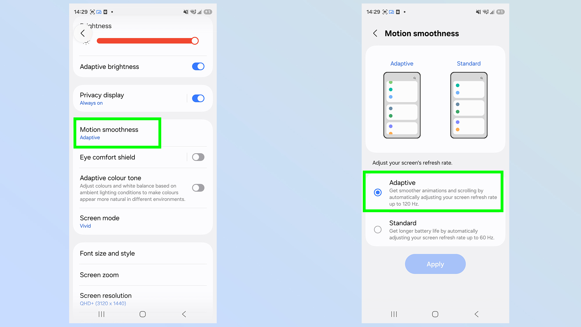 how to change screen resolution on galaxy s26 ultra