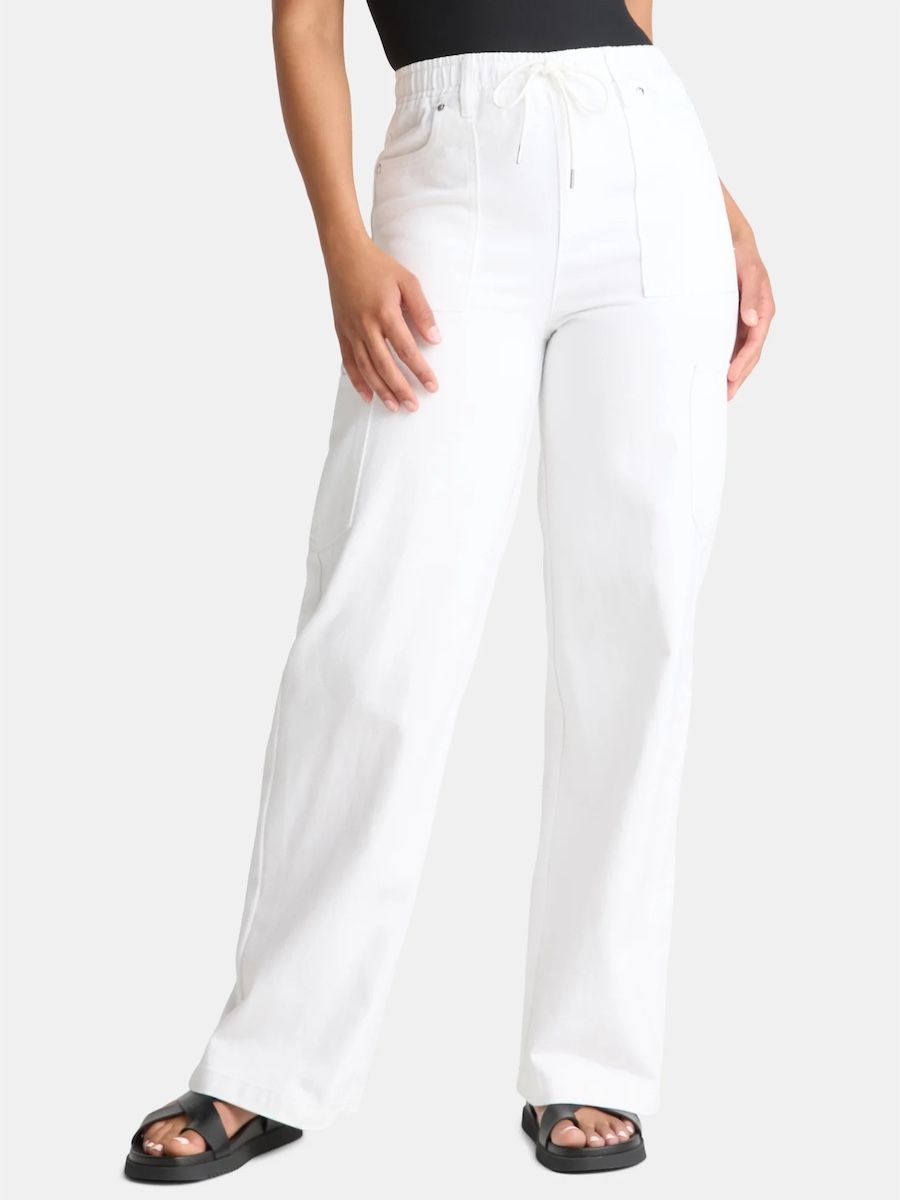 Madden NYC, Madden Nyc Women's Drawstring Utility Jeans, 32'' Inseam, Sizes Xxs-2xl