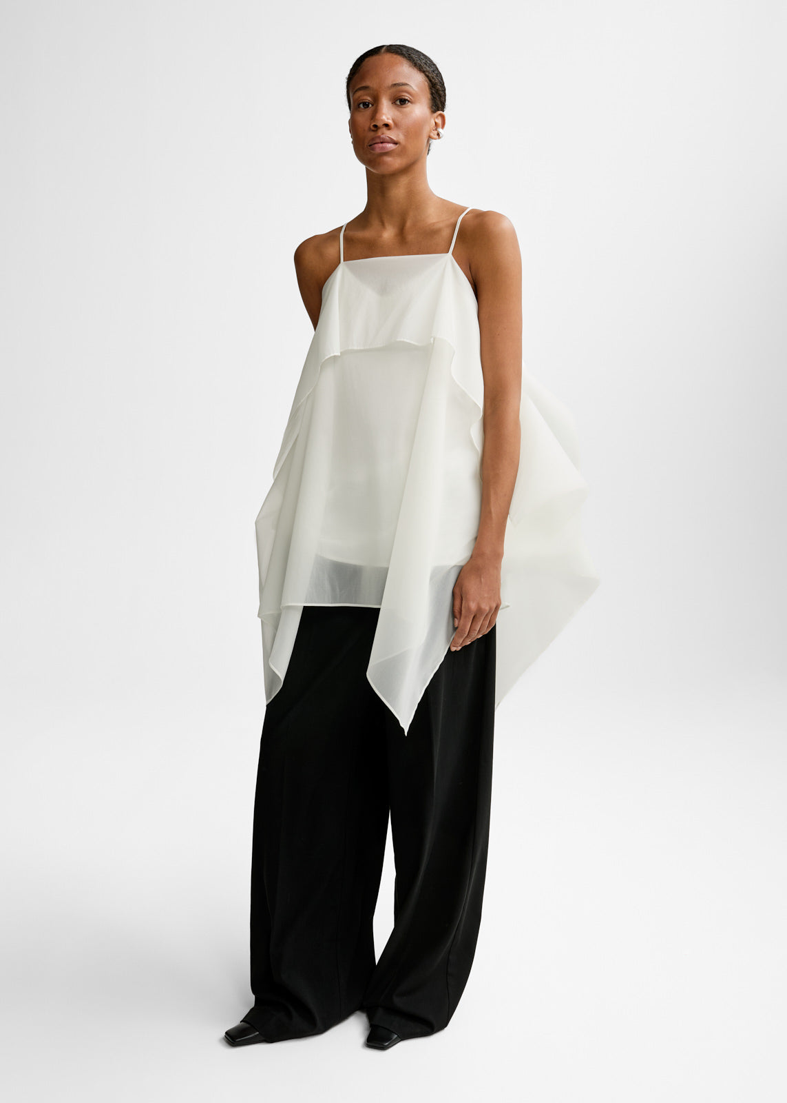 Josey Silk Top - White - Xs