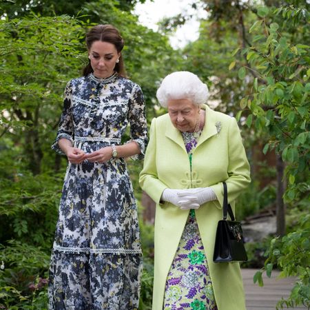 Queen Elizabeth and Kate Middleton