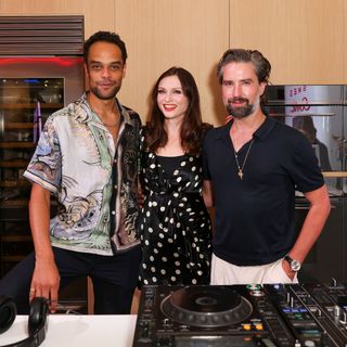 Sophie, Raven and DJ at Diet Coke event