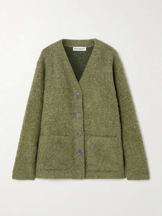 Brushed-Knit Cardigan