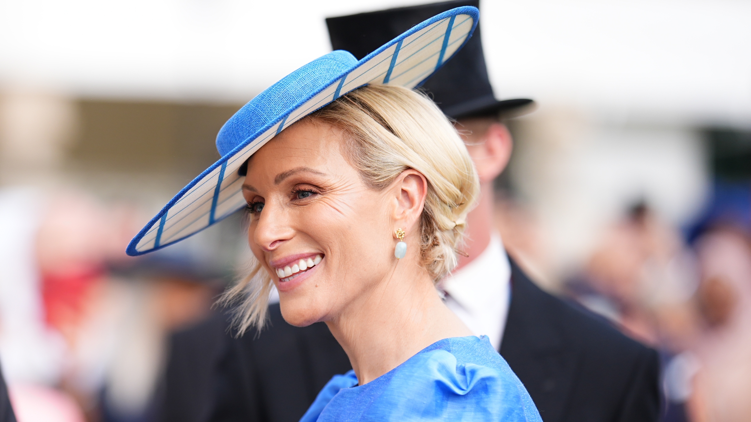 Zara Tindall meets guests during a Royal Garden Party at Buckingham Palace on May 8, 2026