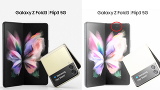 Samsung Galaxy Z Fold 3 under display camera