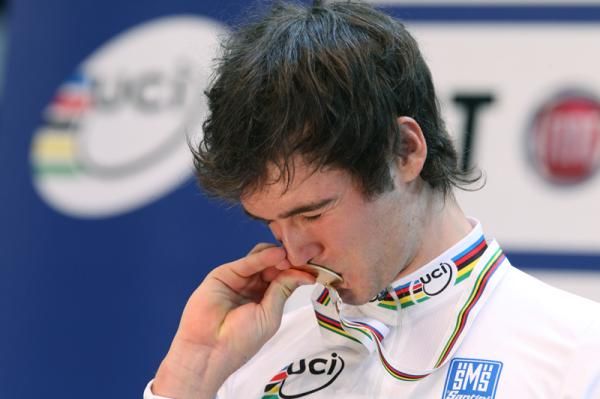Michael Freiberg (Australia) enjoys his moment on the podium