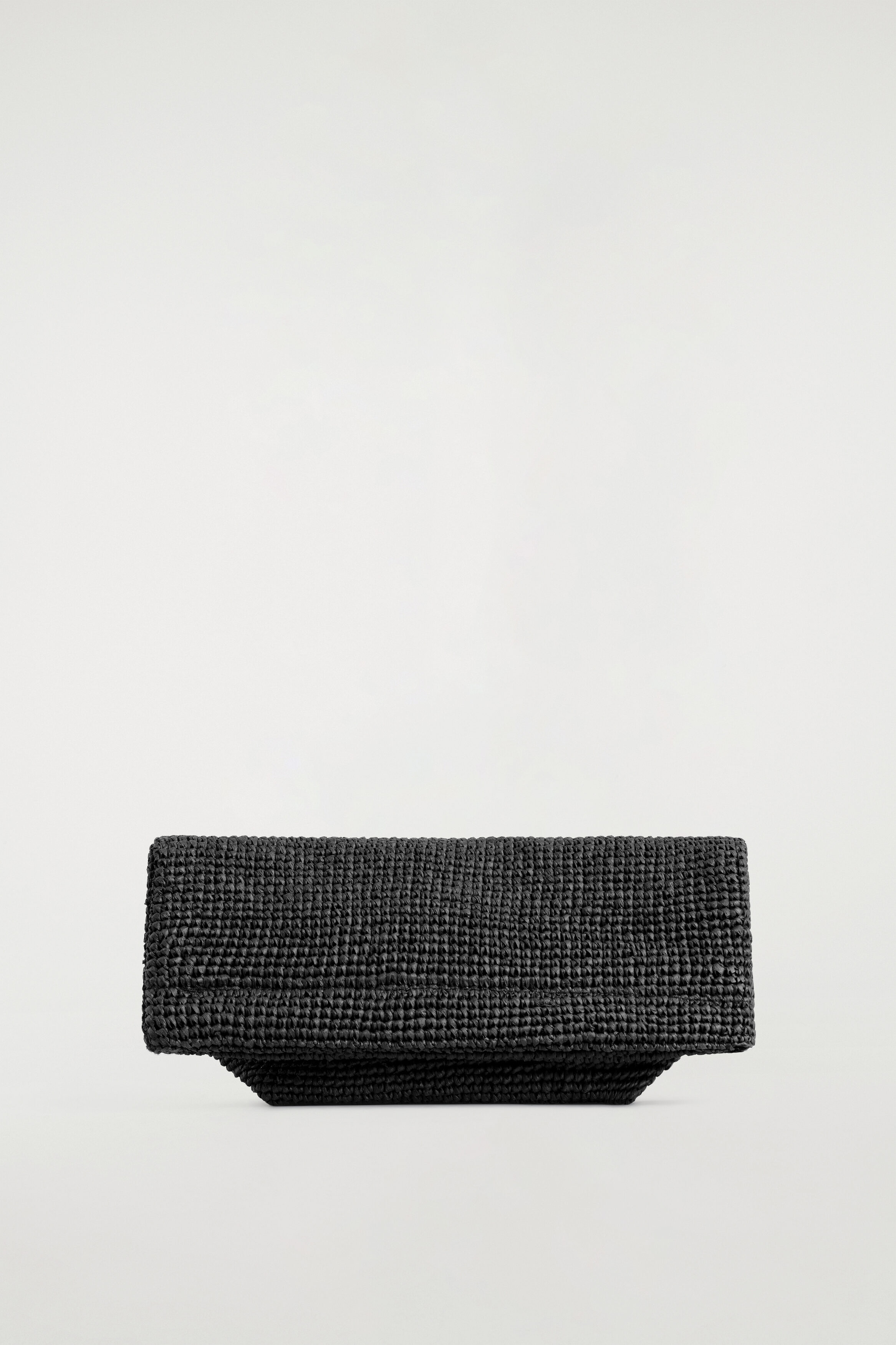 Folded Clutch Bag - Straw