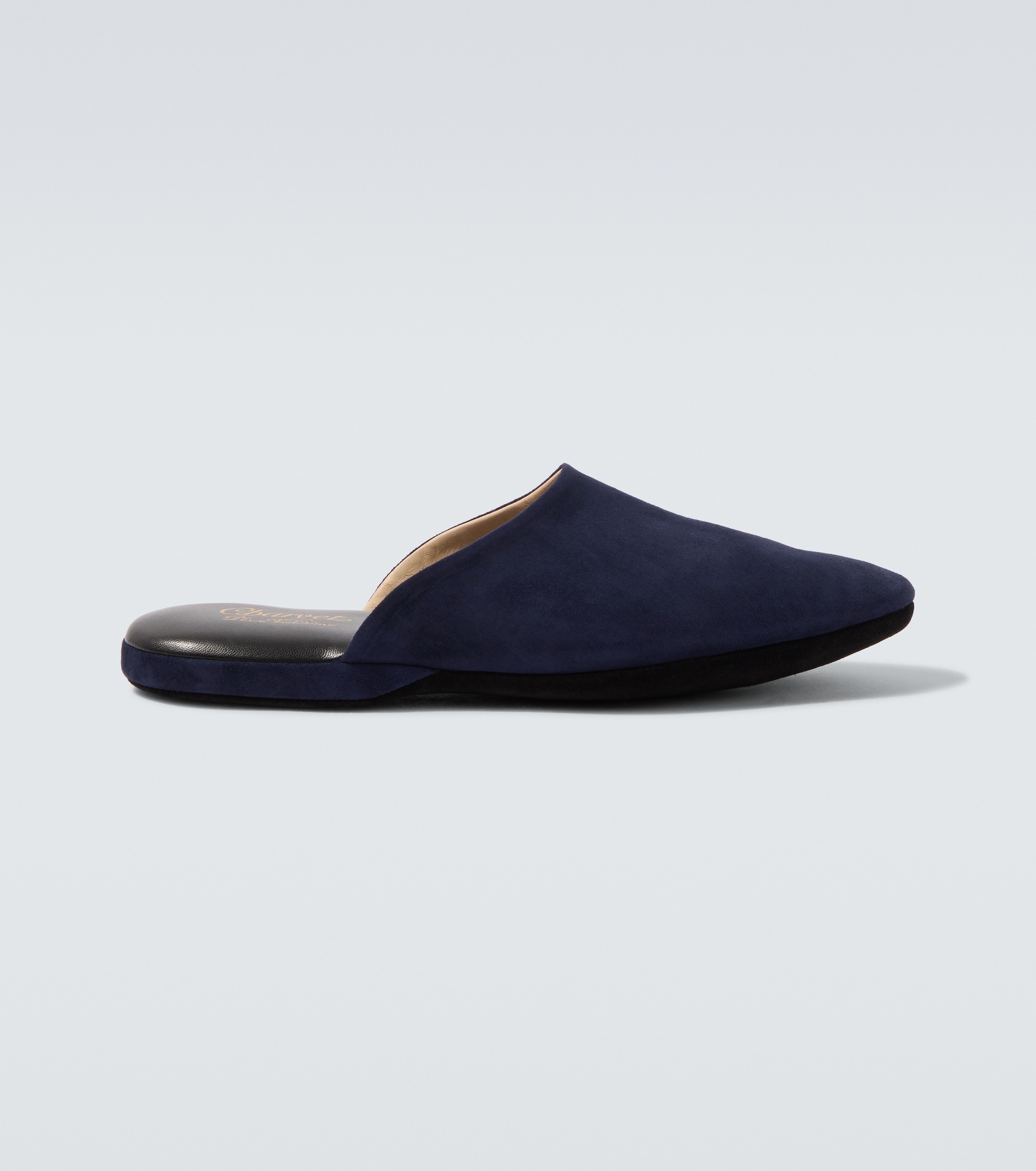Charvet, Leather-Lined Suede Slippers