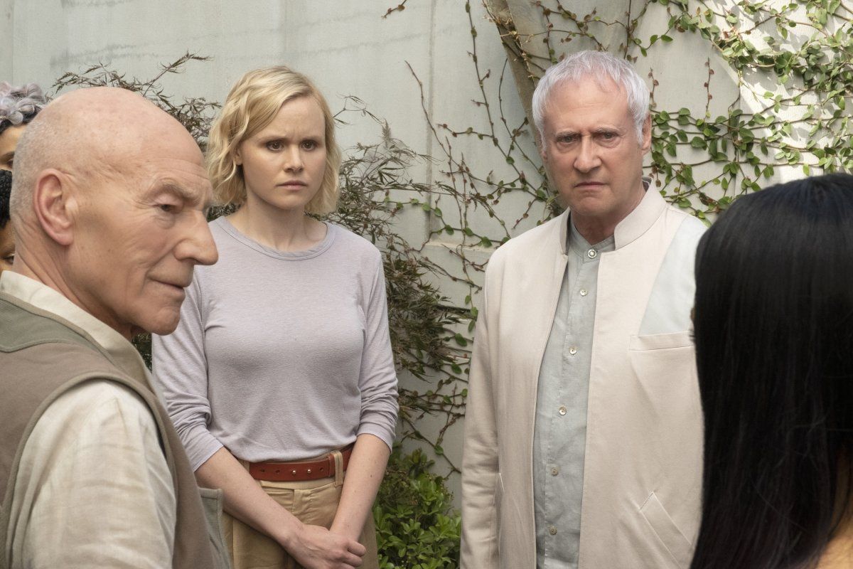Sir Patrick Stewart as Jean-Luc Picard; Brent Spiner as Alton Soong; Alison Pill as Agnes Jurati