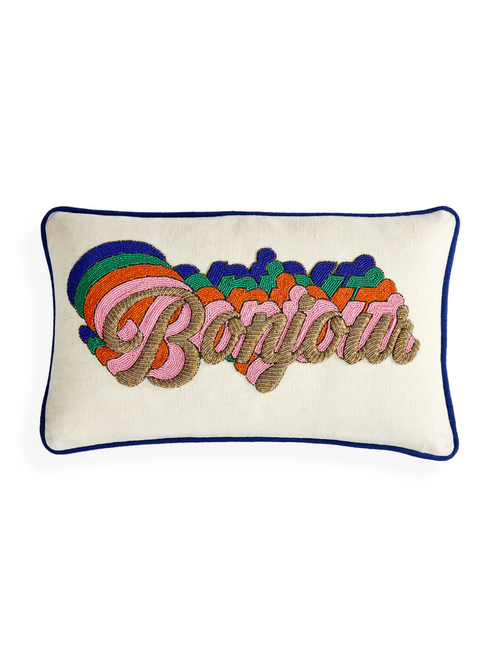 Bonjour Beaded Pillow