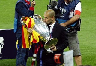 Guardiola has only won the Champions League with Barcelona