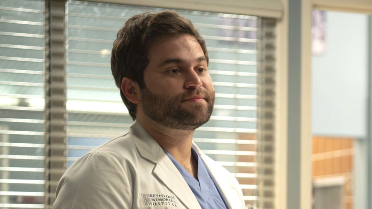 Jake Borelli as Levi Schmitt on Grey&#039;s Anatomy.