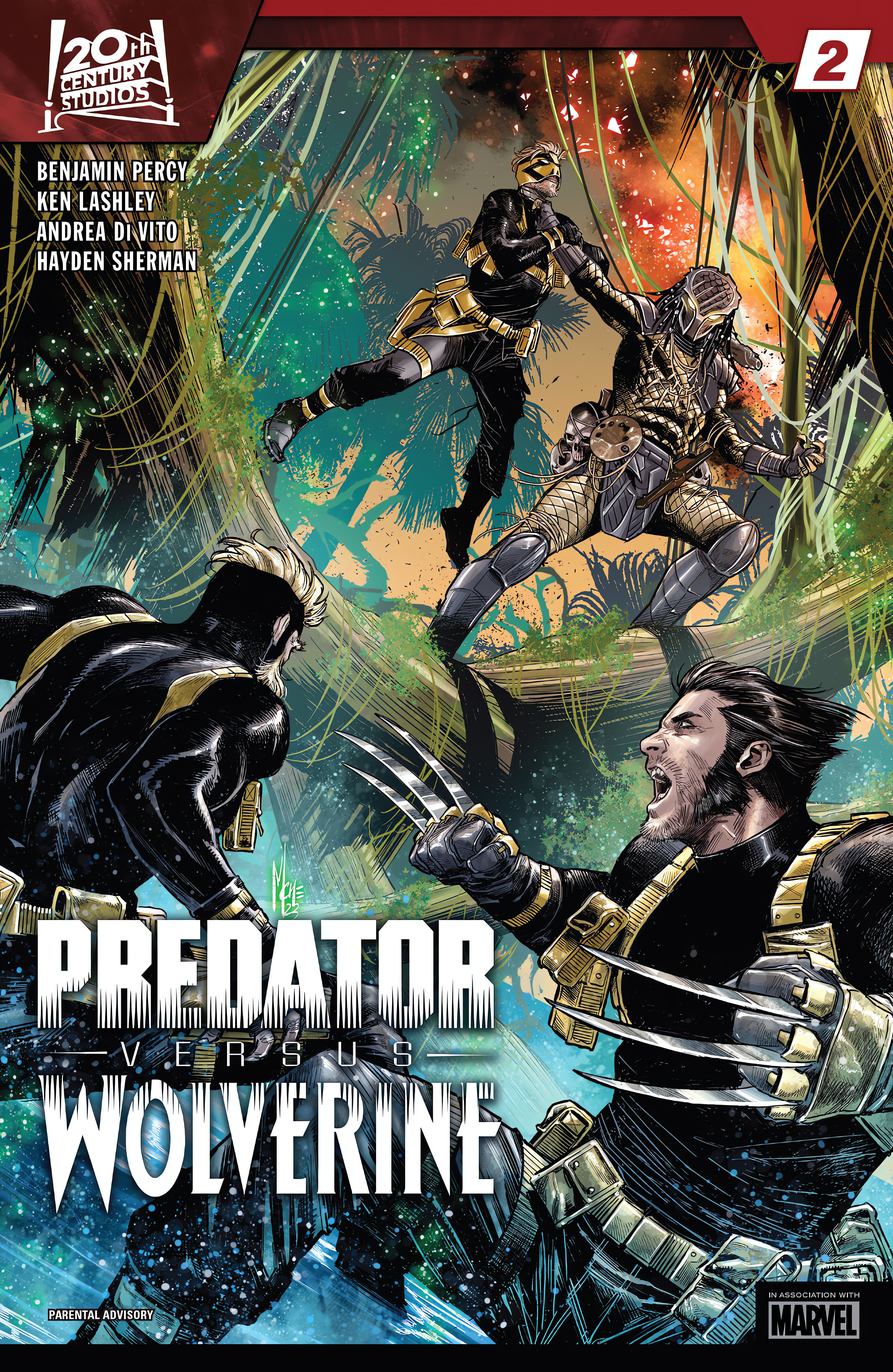 Cover für Predator vs. Wolverine #2